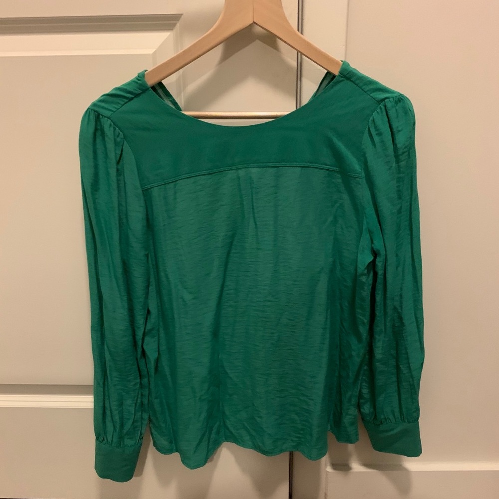 Loft Emerald Green Blouse